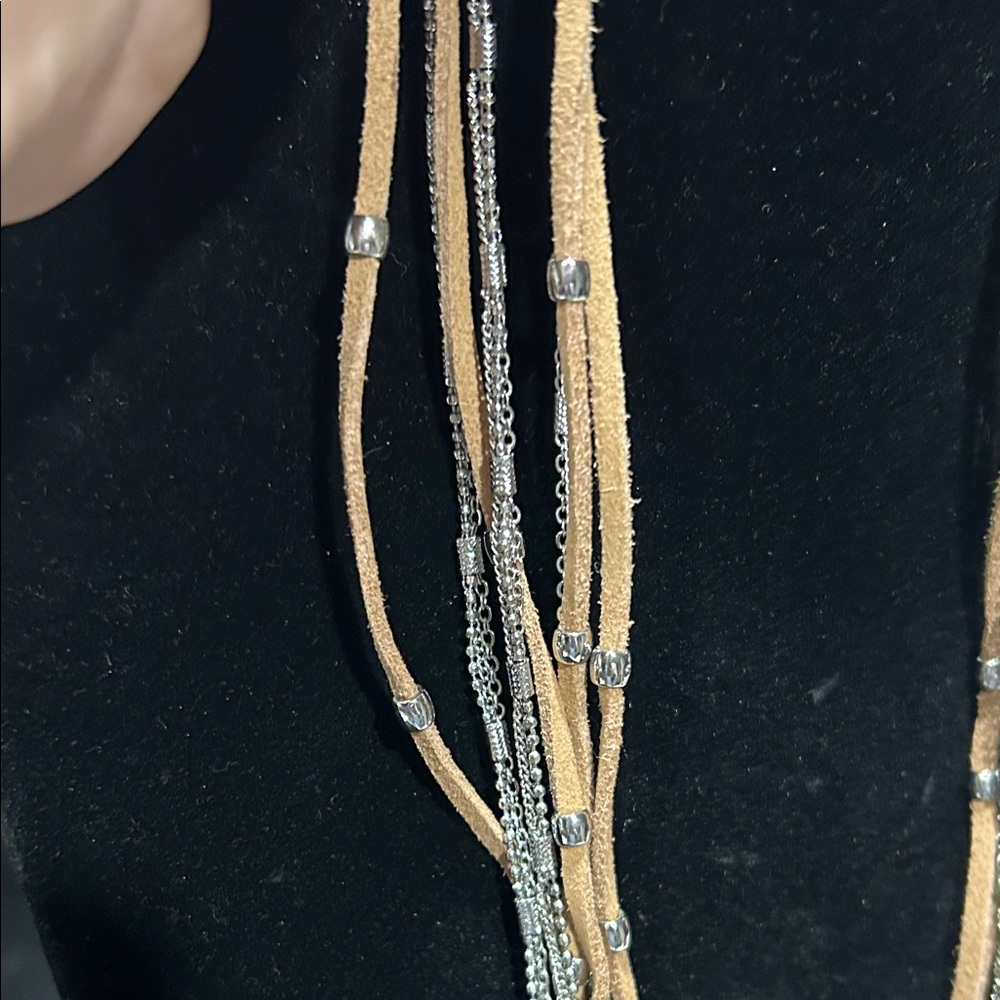 Christopher & Banks Gold and Silver Layered Necklace - Picture 10 of 11
